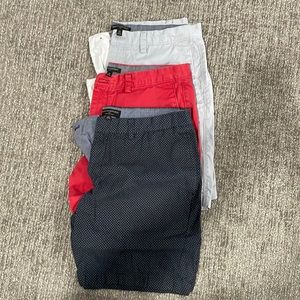 Three 3 pairs of Banana Republic Chino Shorts Size 35